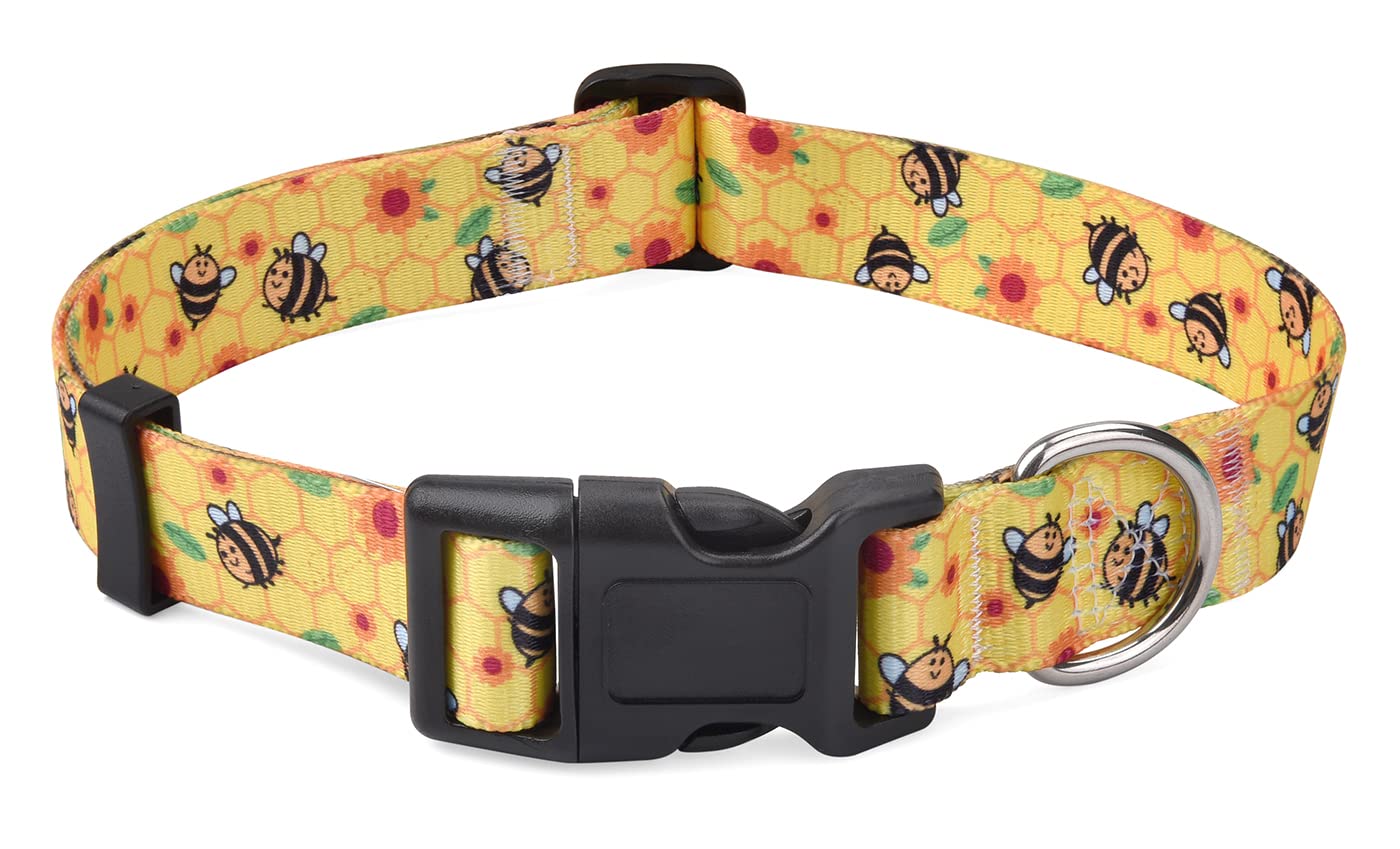 Bohemian Floral Adjustable Dog Collar for All Sizes
