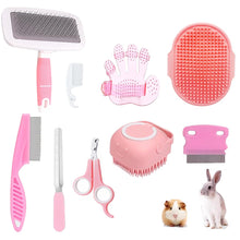 9-Piece Small Animal Grooming Kit with Brush & Clippers