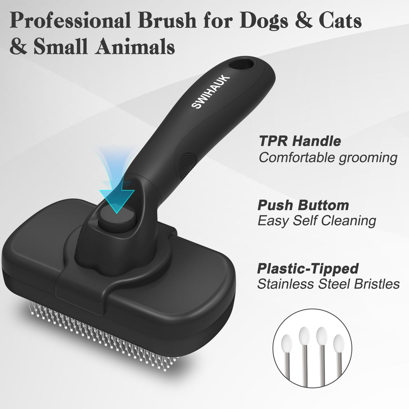 Self-Cleaning Slicker Brush for Dogs & Cats