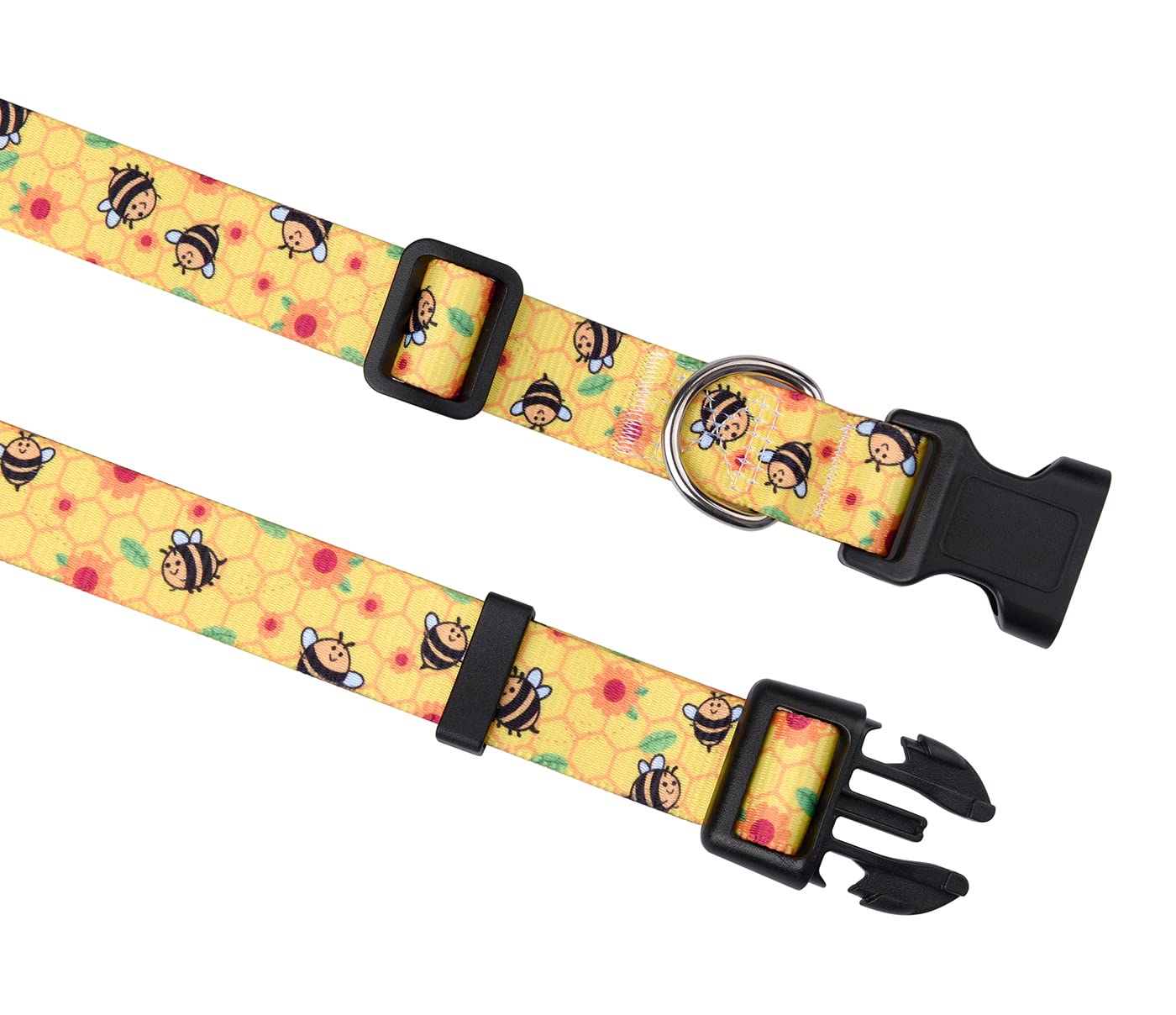 Bohemian Floral Adjustable Dog Collar for All Sizes