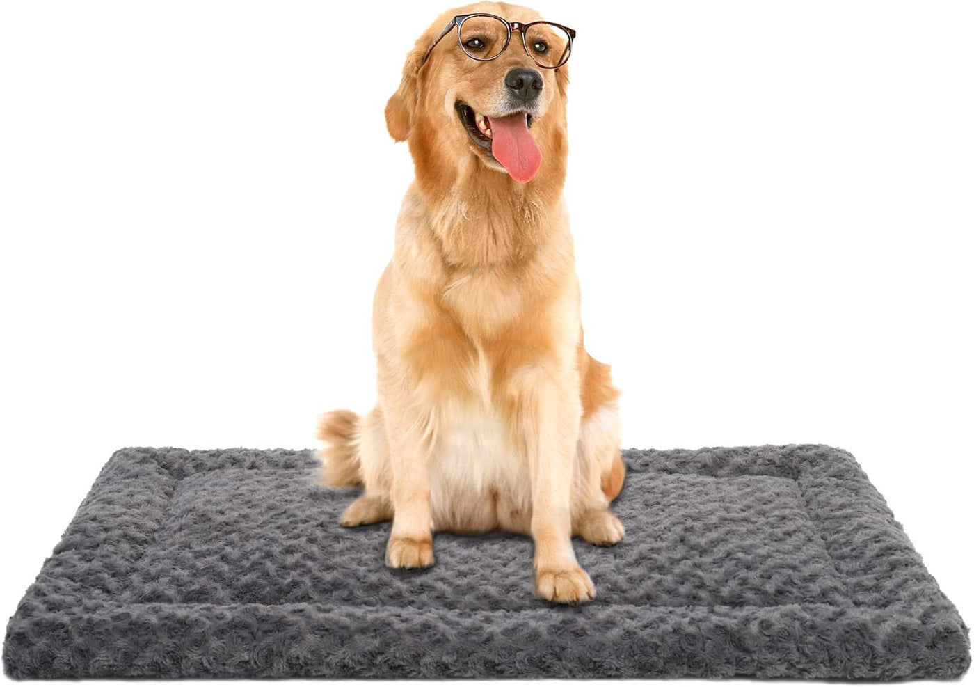 Washable Reversible Dog Crate Bed with Anti-Slip Pad