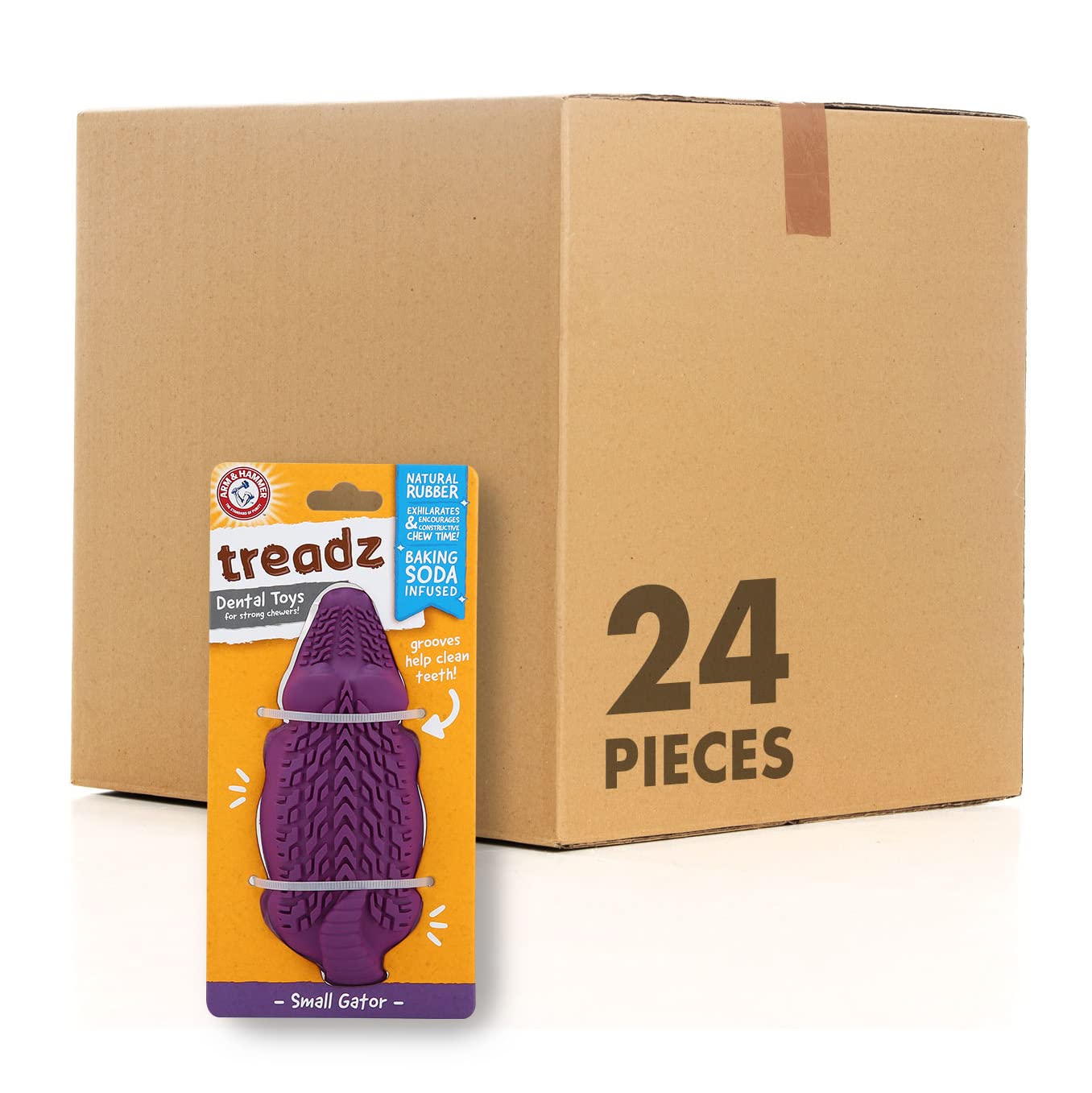 Super Treadz Dental Chew Toy for Dogs up to 35 lbs