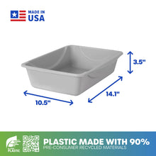 Basic Open Cat Litter Box Pan for Indoor Cats
