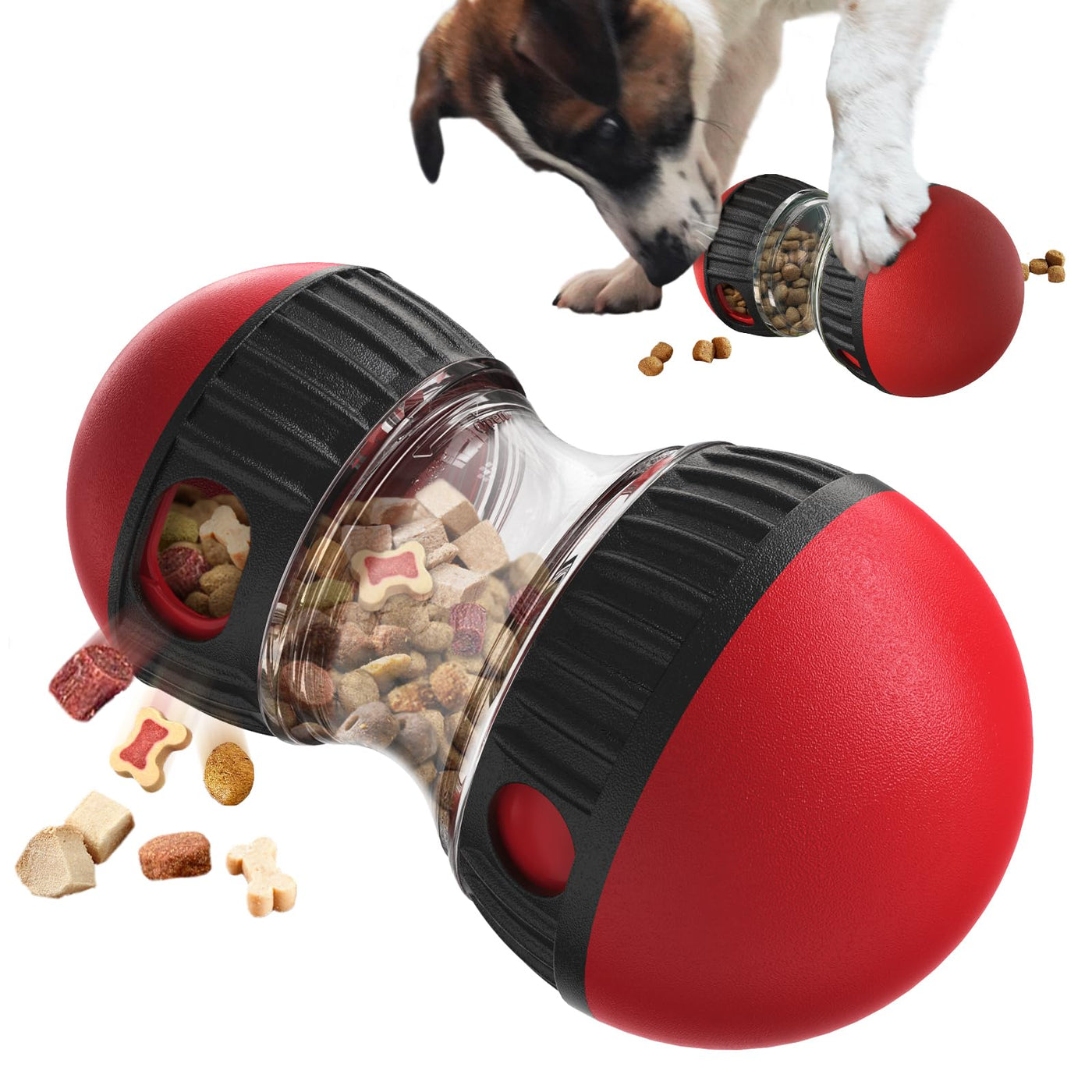 Interactive Dog Treat Dispensing Ball Toy for Play