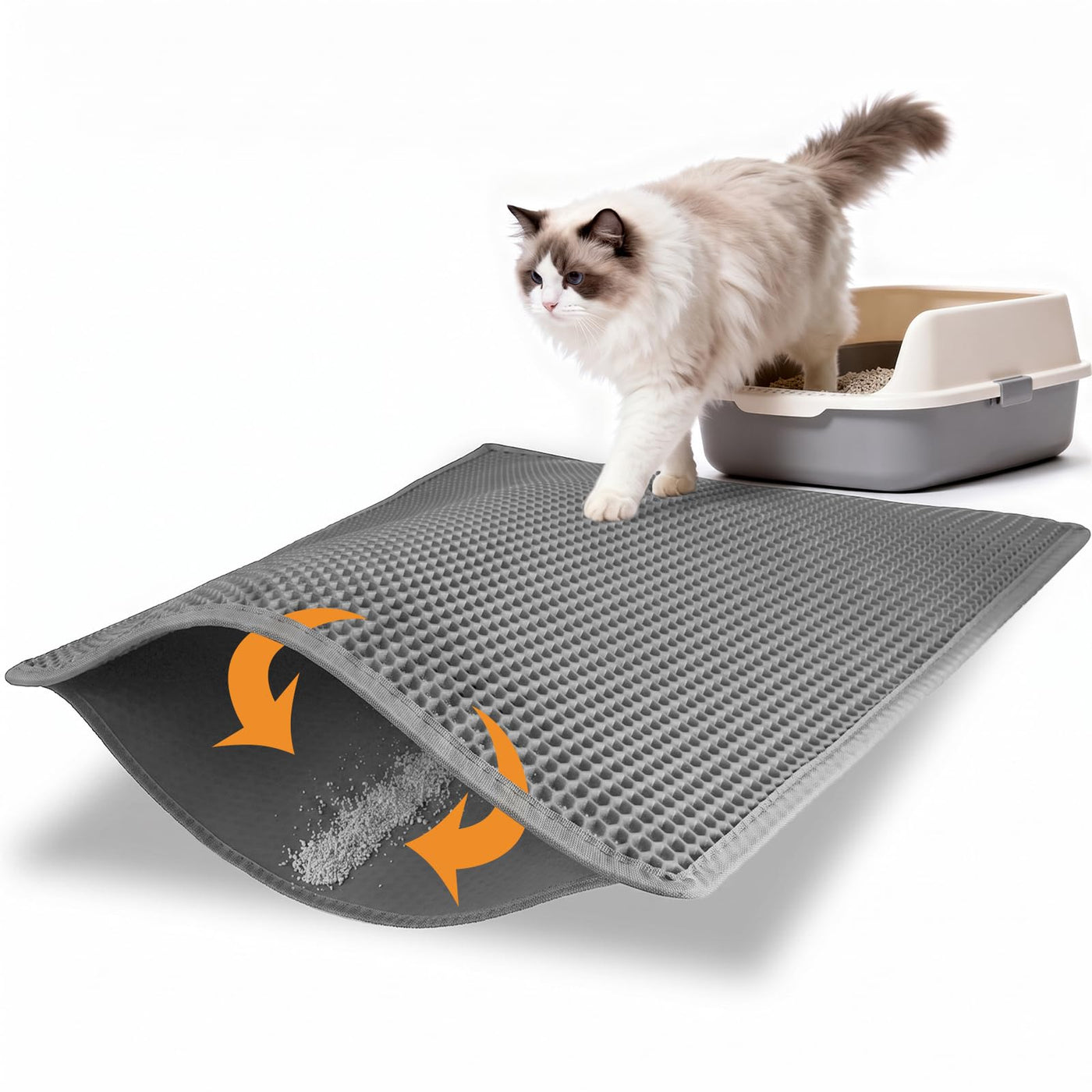 Double-Layer Waterproof Cat Litter Trapping Mat