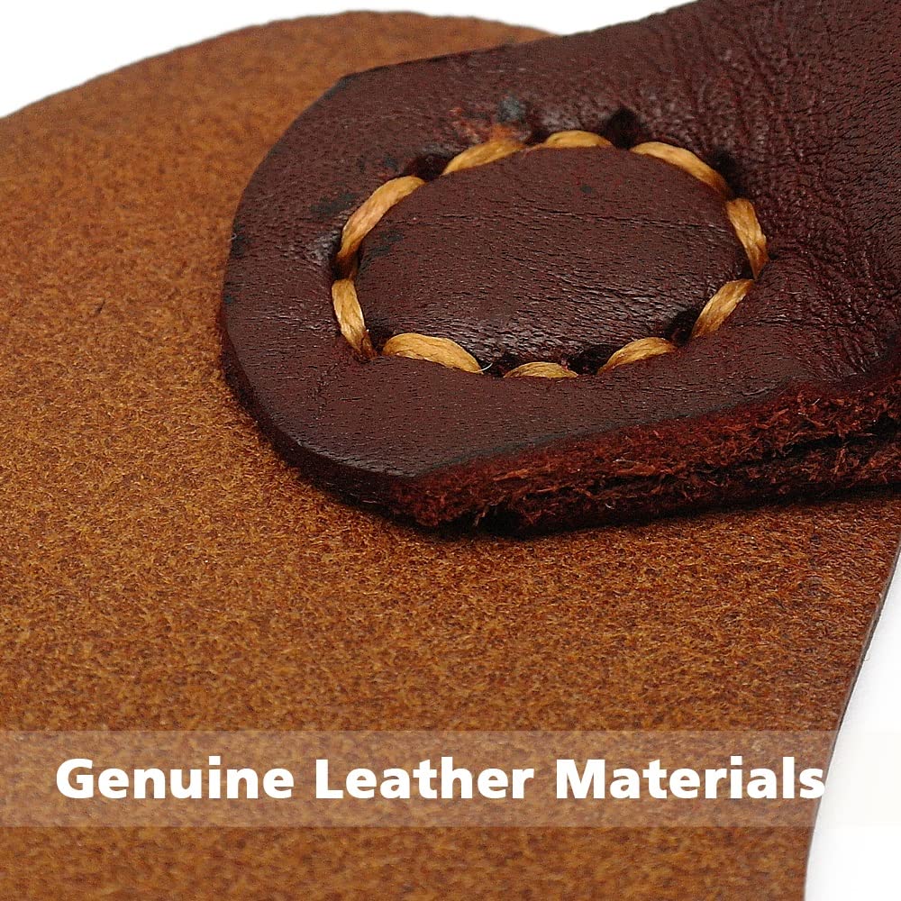 Genuine Leather Dog Harness Vest for Large Dogs