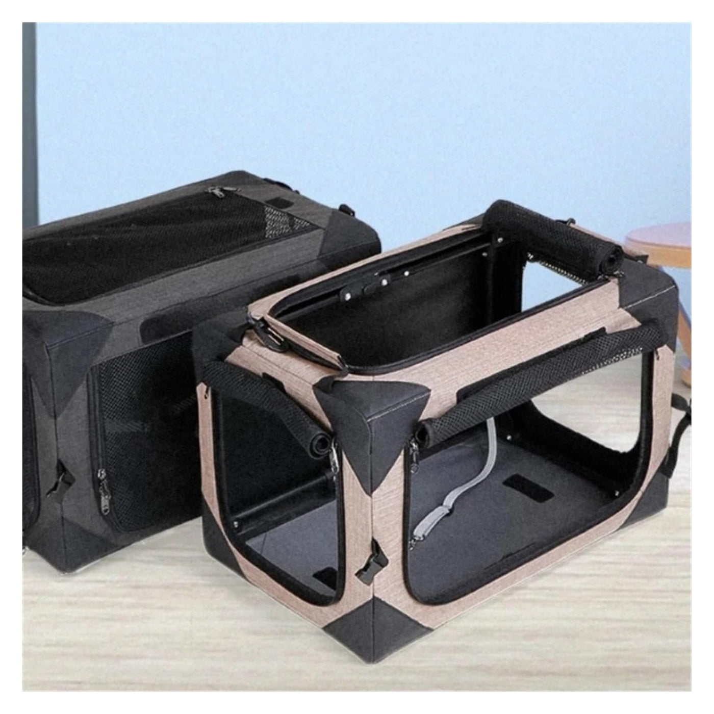 Portable Dog Car Seat Cushion & Travel Crate Tent