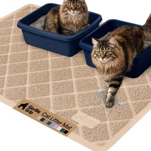 Cushioned Cat Litter Trapping Mat with Deep Grooves