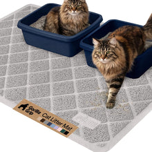 Cushioned Cat Litter Trapping Mat with Deep Grooves