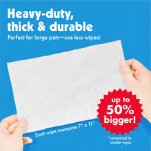 Big N’ Thick Pet Wipes for Dogs & Cats, 100 Count
