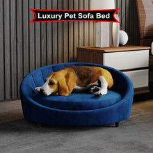Luxury Velvet Cat & Dog Sofa Bed with Removable Cover