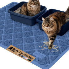 Cushioned Cat Litter Trapping Mat with Deep Grooves