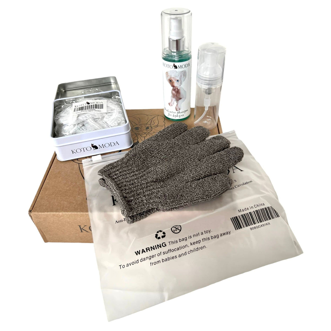 Bath Shower Spa Set for Sphynx & Hairless Pets
