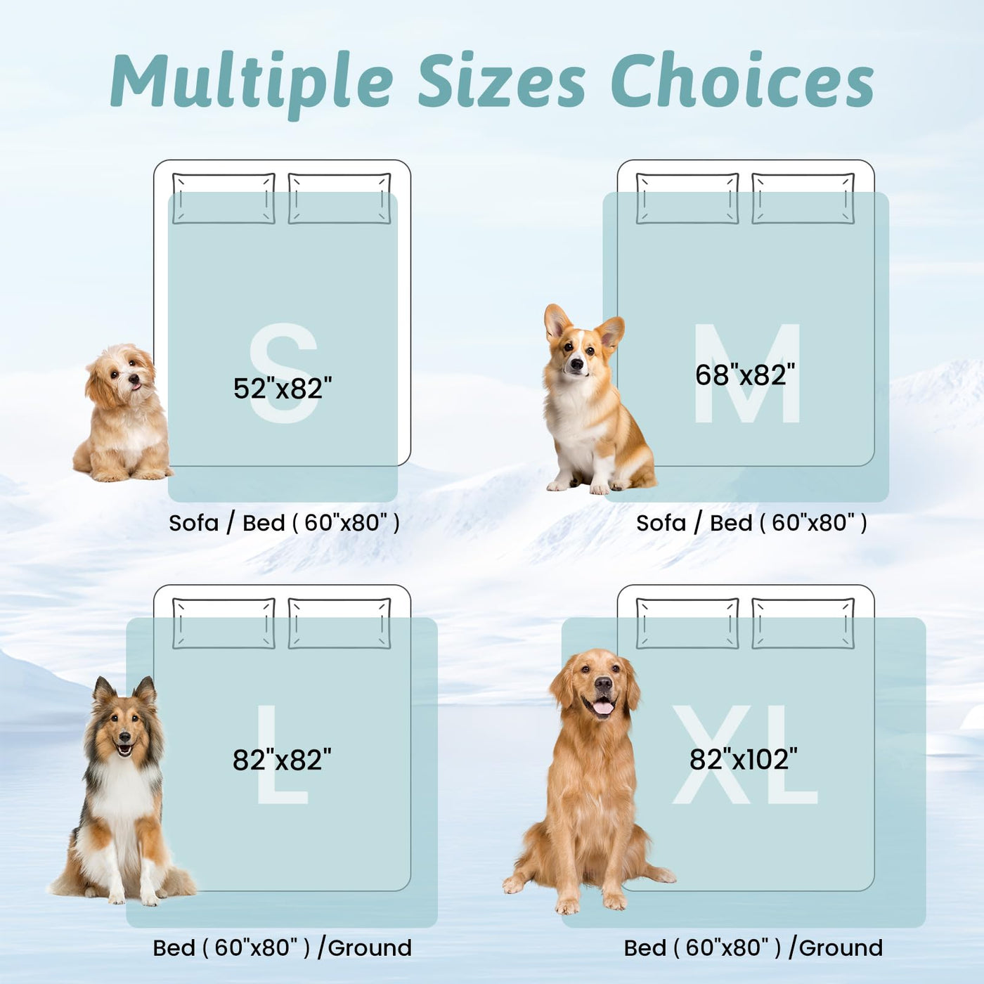 Extra Large Waterproof Cooling Mat for Large Dogs