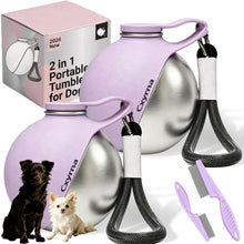 2-in-1 Stainless Steel Dog Water Bottle with Bowl