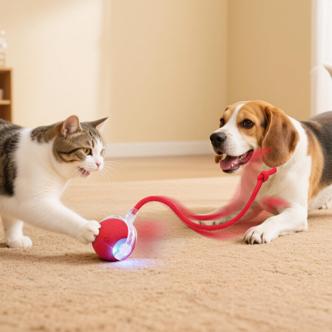 Automatic Rolling Cat Ball Toy for Interactive Play