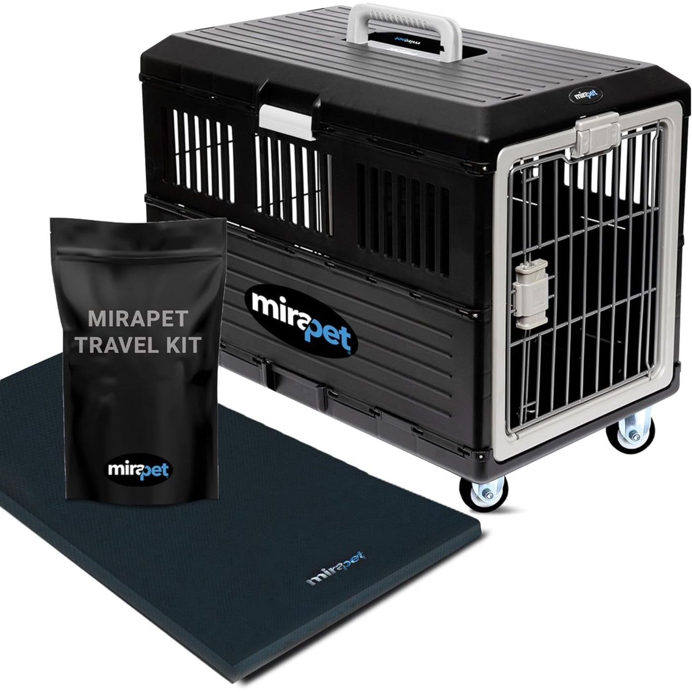 Collapsible Hard-Sided Pet Carrier & Travel Crate