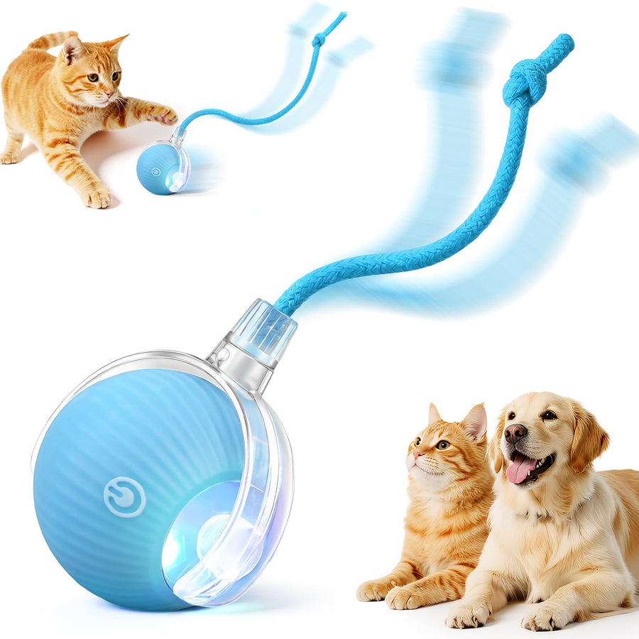 Automatic Rolling Cat Ball Toy for Interactive Play