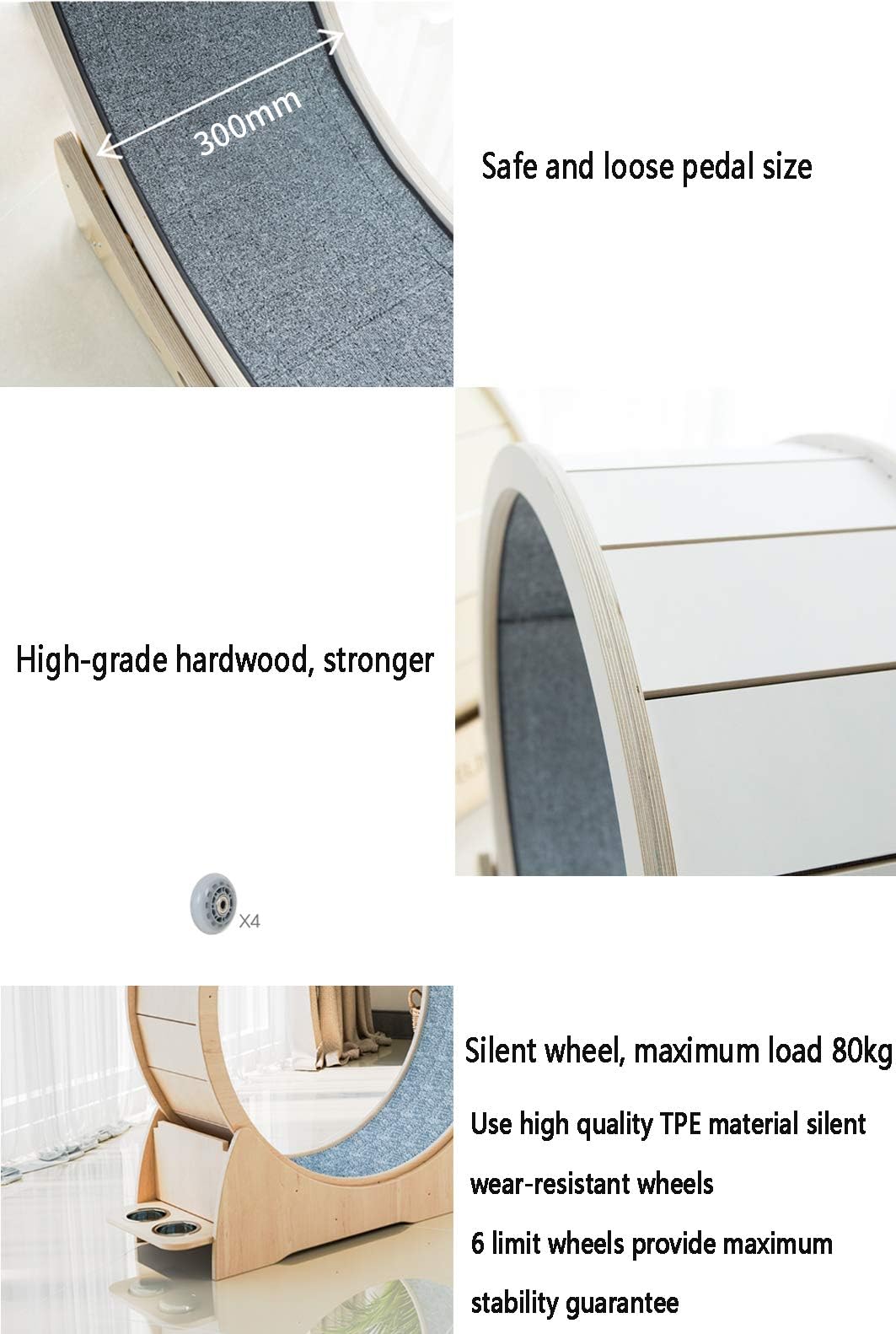 Cat Exercise Wheel & Scratch Board Activity Center