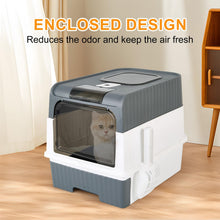 Cat Litter Box Set with Matching Non-Slip Litter Mat