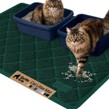 Cushioned Cat Litter Trapping Mat with Deep Grooves