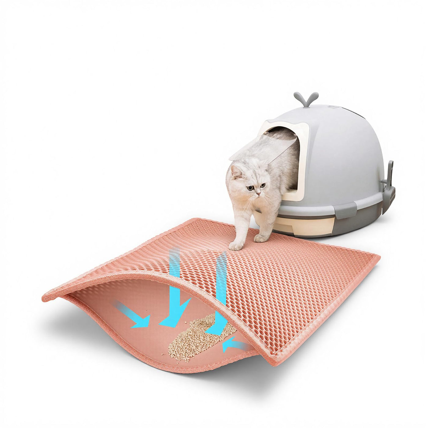 Double-Layer Waterproof Cat Litter Trapping Mat