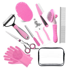 Dog & Cat Shedding Brush Grooming Kit with Nail Clipper