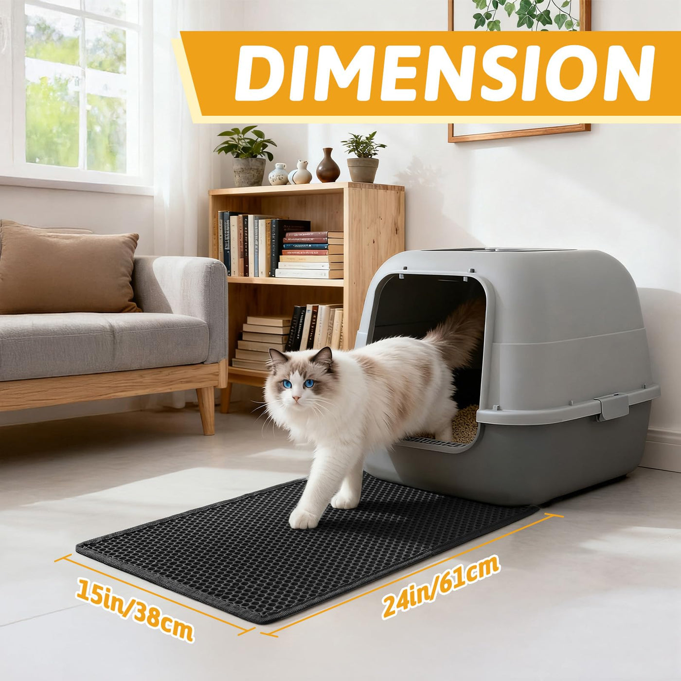 Double-Layer Waterproof Cat Litter Trapping Mat