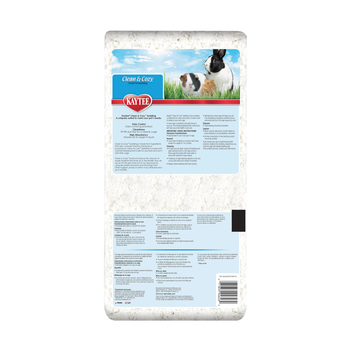 Clean & Cozy White Paper Bedding for Small Pets