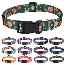 Bohemian Floral Adjustable Dog Collar for All Sizes