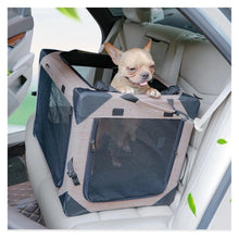 Portable Dog Car Seat Cushion & Travel Crate Tent