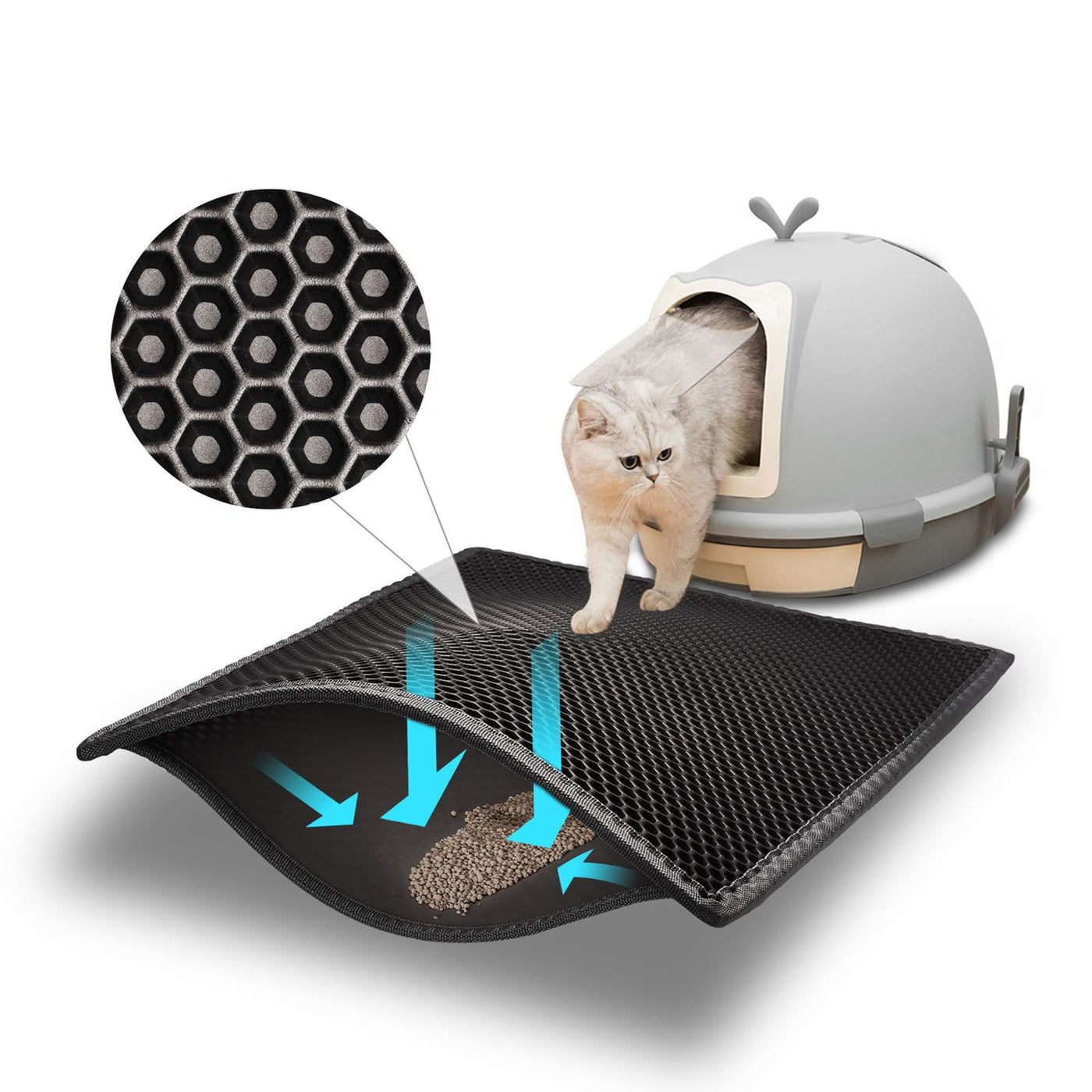 Double-Layer Waterproof Cat Litter Trapping Mat