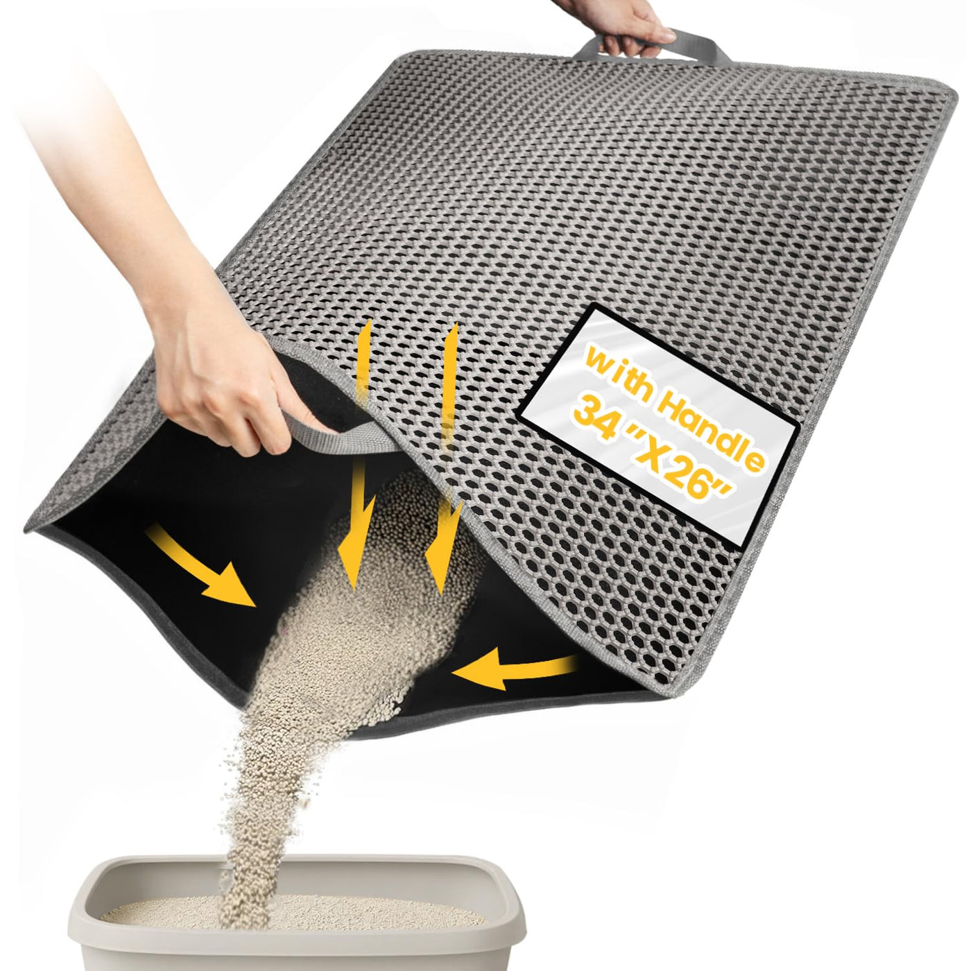 Kitty Litter Trapping Mat for Cat Litter Boxes