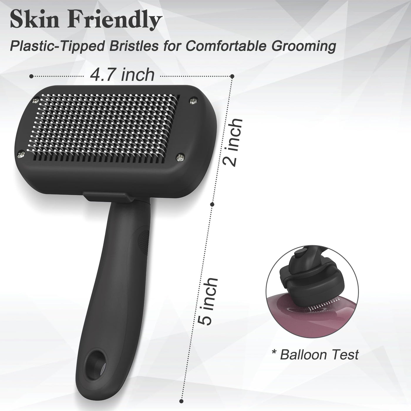 Self-Cleaning Shedding Brush for Dogs, Cats & Horses