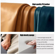 Luxury PU Leather Pet Sofa Bed with Solid Wood Frame