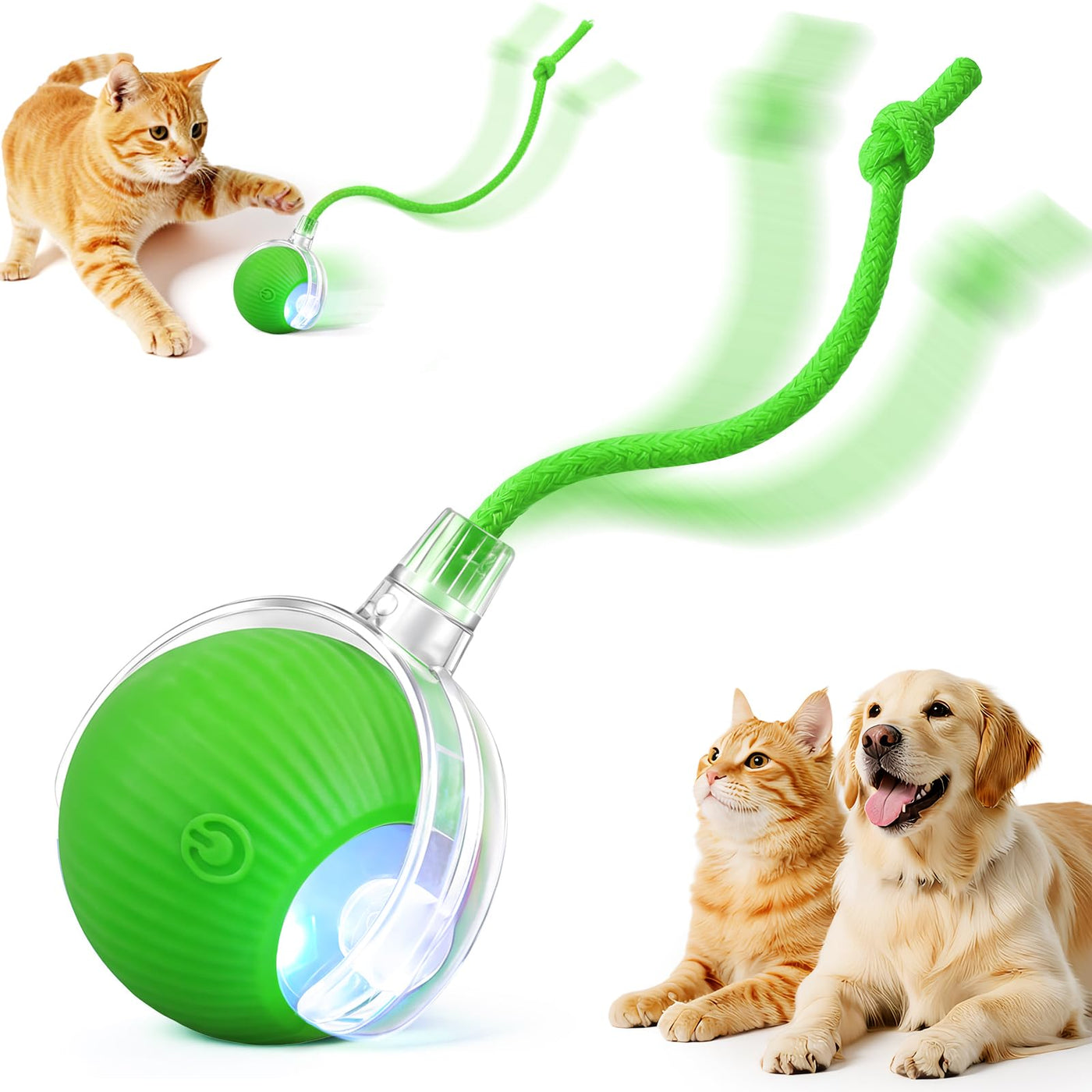Automatic Rolling Cat Ball Toy for Interactive Play