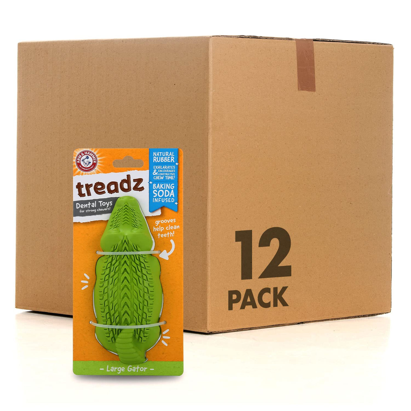 Super Treadz Dental Chew Toy for Dogs up to 35 lbs