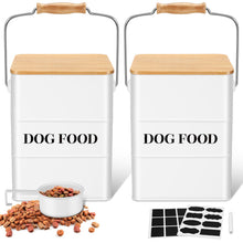 Airtight Metal Dog Food Storage Containers with Scoops