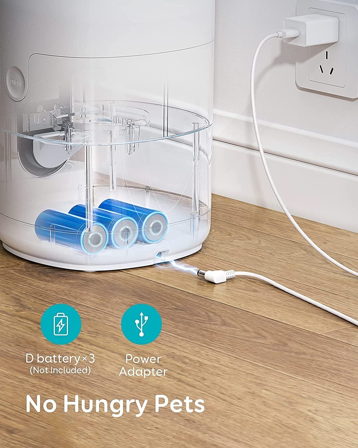 2-in-1 Pet Feeder & Stainless Steel Water Fountain