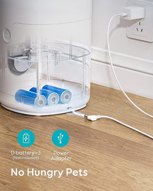 2-in-1 Pet Feeder & Stainless Steel Water Fountain