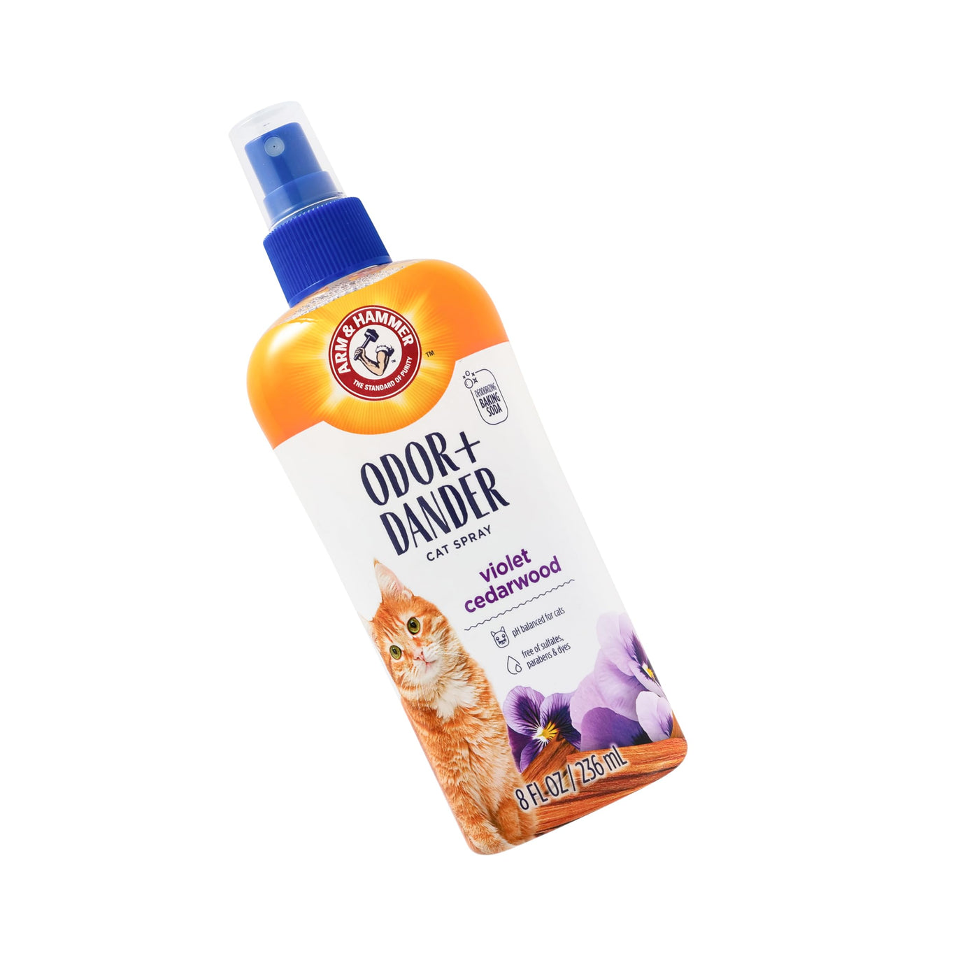 Cat Odor Control & Dander Reducing Spray with Baking Soda