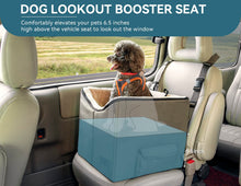 Medium Dog Car Booster Seat with Dual Safety Leashes