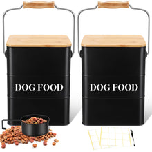 Airtight Metal Dog Food Storage Containers with Scoops