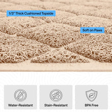 Cushioned Cat Litter Trapping Mat with Deep Grooves