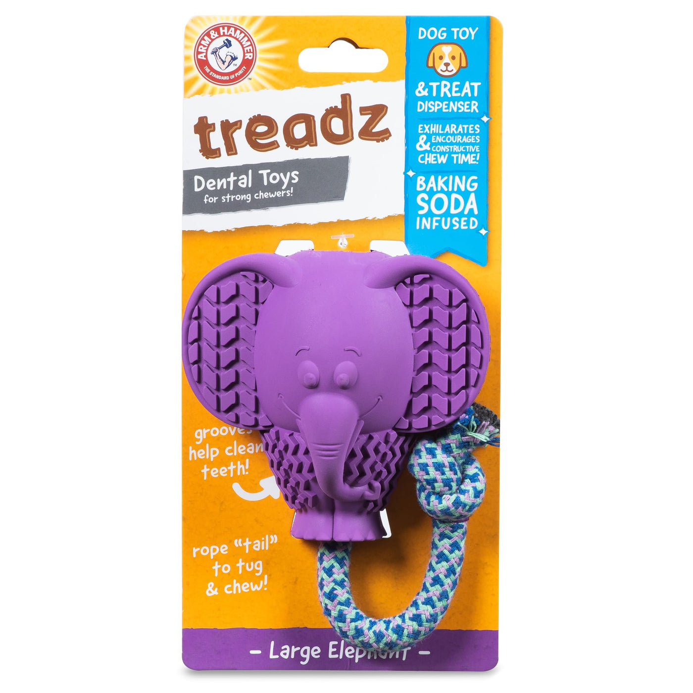 Super Treadz Dental Chew Toy for Dogs up to 35 lbs