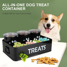 Airtight Metal Dog & Cat Treat Jar Set of 3 for Countertops