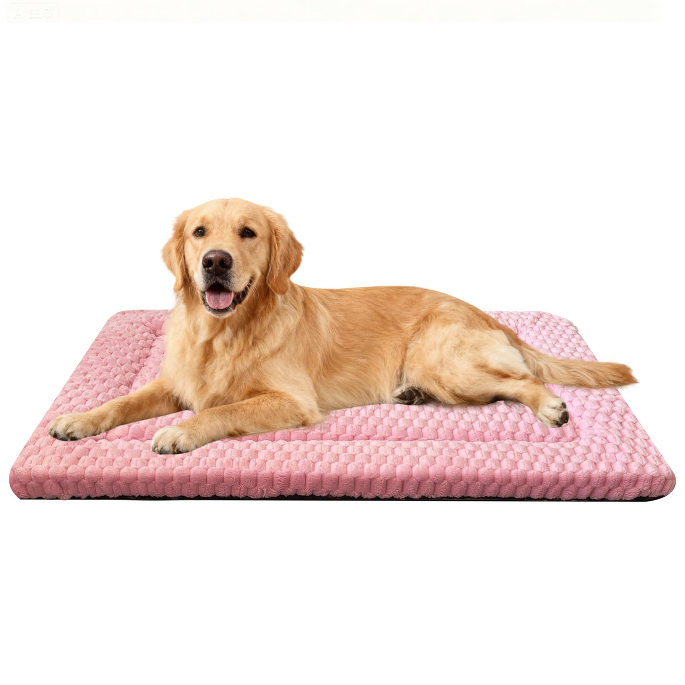 Washable Reversible Dog Crate Bed with Non-Slip Pad