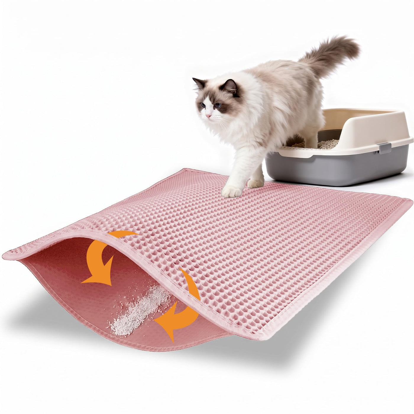 Double-Layer Waterproof Cat Litter Trapping Mat