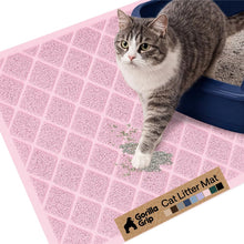 Cushioned Cat Litter Trapping Mat with Deep Grooves