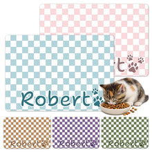 Personalized Quick-Dry Pet Feeding Mat with Photo & Name